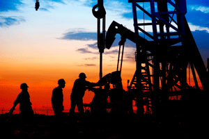 oil production and default risk
