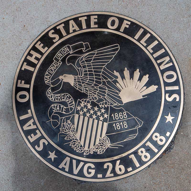 Illinois is just across the Mississippi River from the St. Louis Fed's building in downtown St. Louis. A portion of Illinois is within the Eighth Federal Reserve District