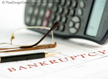 Bankruptcy concept image 