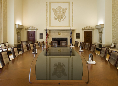 Interior of the Board room in the Marriner S. Eccles building