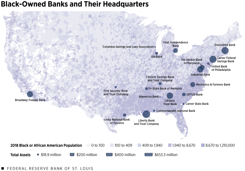 Black-Owned Banks and Their Headquarters