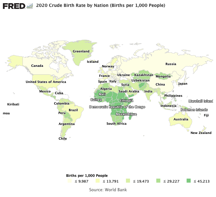 FRED map