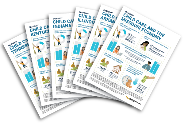 Decorative image of several paper fact sheets, fanned out.