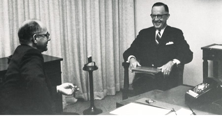 Photo of  Darryl Francis and Frederic M. Peirce | St. Louis Fed