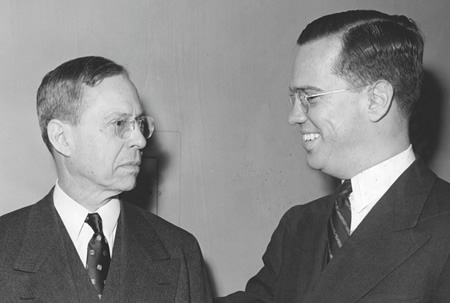 Photo of William McChesney Martin Sr. and his son, William McChesney Martin Jr. | St. Louis Fed