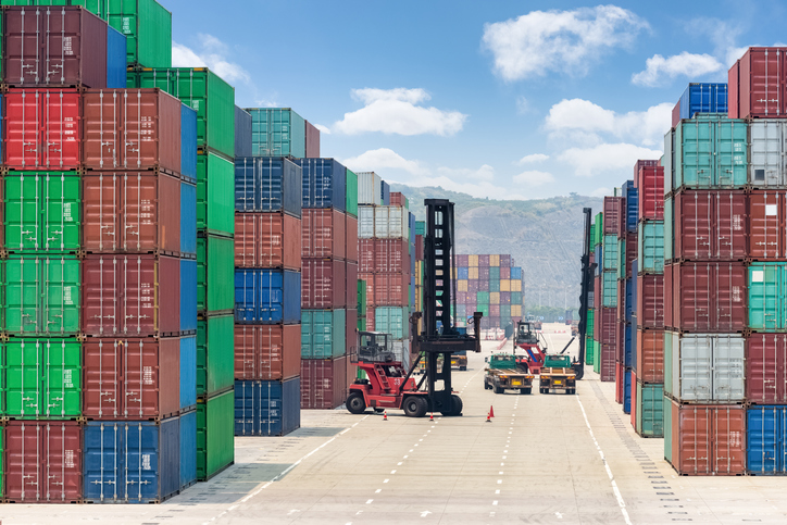 Cargo ship containers
