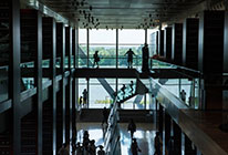 Interior view of the William J. Clinton Presidential Library and Museum