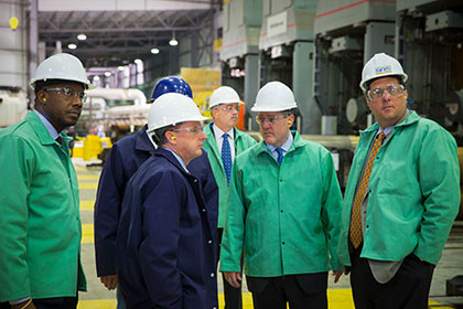Touring Big River Steel in Osceola, Ark., March 23, 2017 | St. Louis Fed
