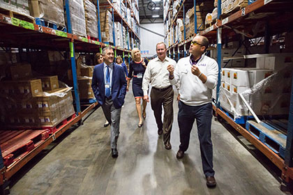 Photo taken during a tour at Dot Foods Inc. | St. Louis Fed