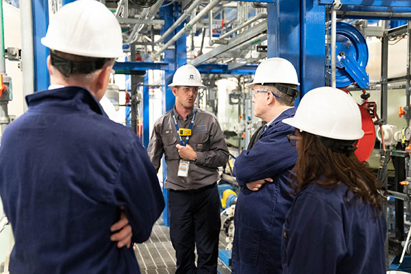 Jim Bullard and Matuschka Lindo Briggs toured a Standard Lithium plant in El Dorado, Ark.