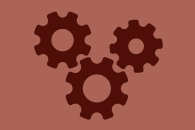 Icon of three cogs