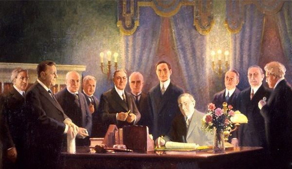 On Dec. 23, 1913, President Woodrow Wilson signed the Federal Reserve Act.