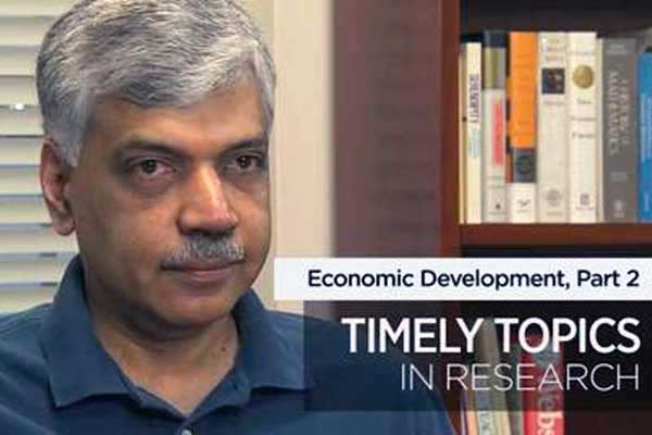 Economic Development: Reducing Trade Barriers, Economist B. Ravikumar