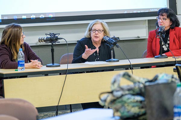 From left to right: Lea-Rachel Kosnik, Mary Suiter, Marie Mora