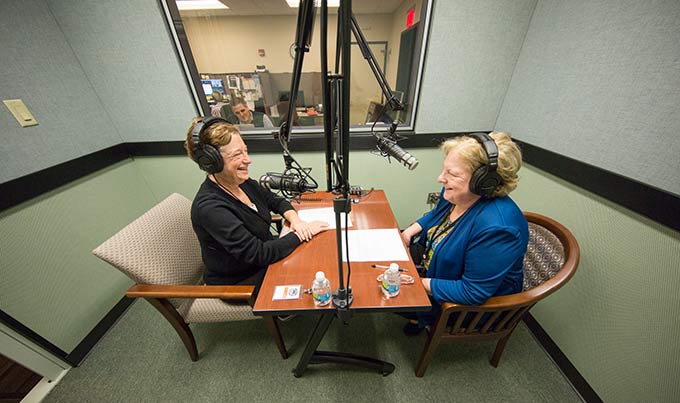 Susan Feigenbaum in studio