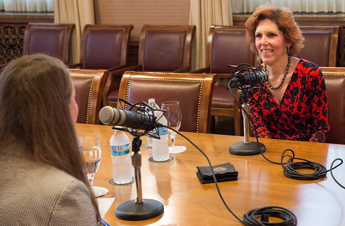 Loretta Mester, president of the Federal Reserve Bank of Cleveland, talks with Maria Hasenstab of the St. Louis Fed about being a leader in the field of economics.