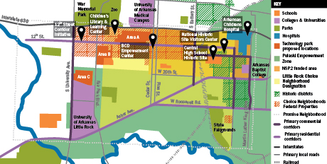 Little Rock map