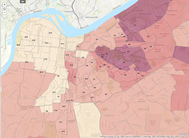 Average Residential Property Values by Census Tract