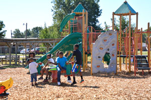 Kids playing in KaBOOM! Park