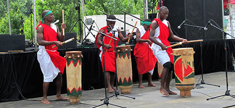 Burundi drum performance