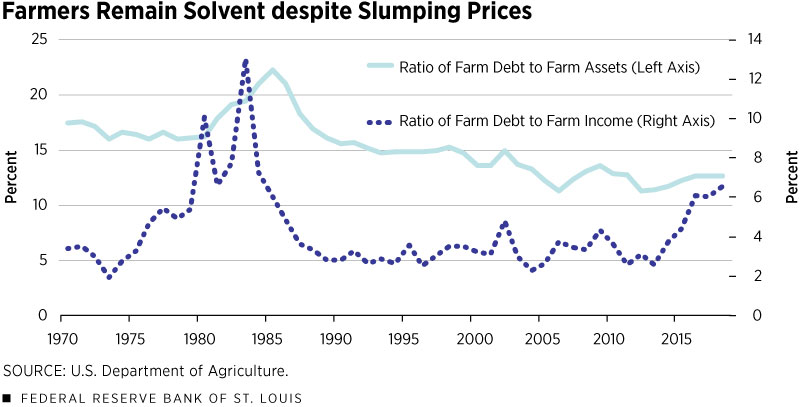 Farmers Remain Solvent despite Slumping Prices
