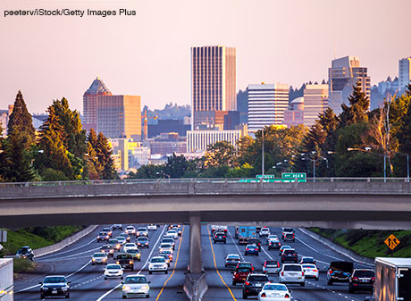 Portland Oregon freeway