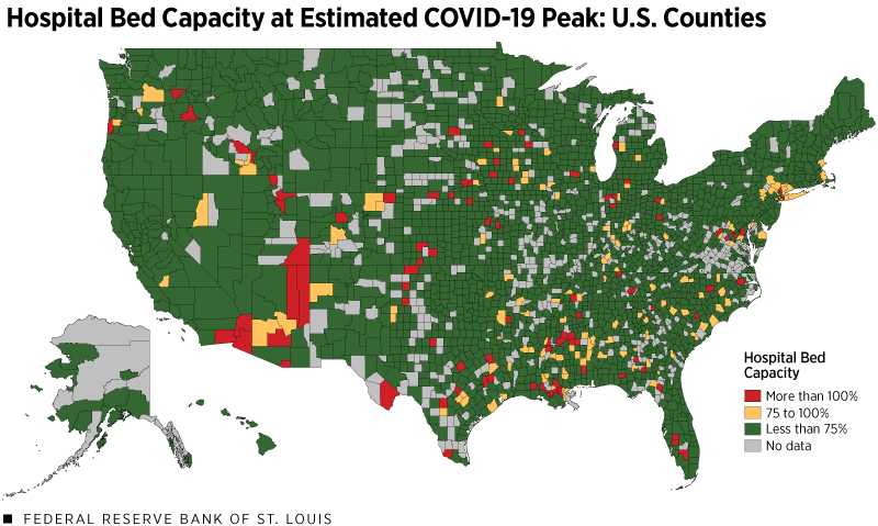 COVID-19 Peak Growth: U.S. by County
