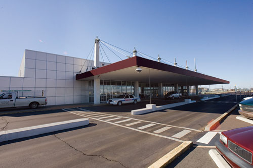 The Golden Triangle Regional Airport is surrounded by new industrial development.