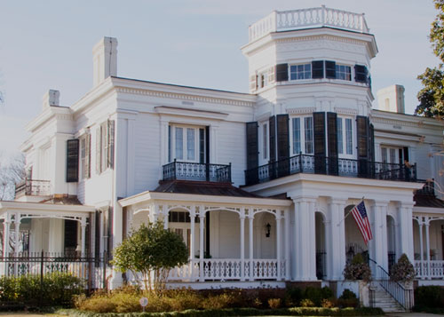 White Arches, built in 1857, is one of Columbus' signal antebellum homes.