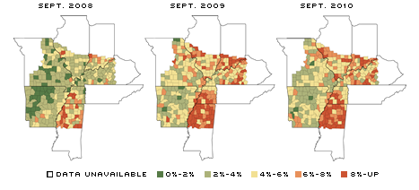 Serious Delinquency Rate by County