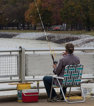 Fishing is one of the many recreational activities and amenities that attract 2 million visitors a year to 36,000-acre Grenada Lake.