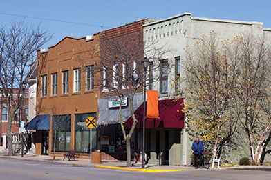 Income from a tax increment financing district is paying for some cosmetic improvements to buildings downtown.