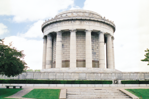 The George Rogers Clark Memorial honors an important piece of Vincennes' history. | St. Louis Fed
