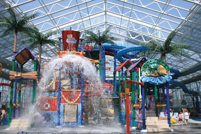 Big Splash, a combination 154-room hotel and 40,000-square-foot indoor water park, opened this spring.  | St. Louis Fed