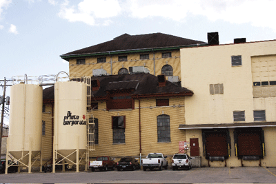 Pluto Corp.'s building in the center of French Lick. | St. Louis Fed