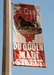 Banners on lampposts in Du Quoin.