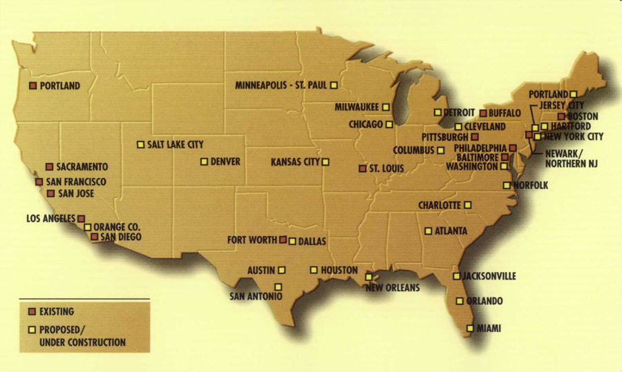 US rail system map