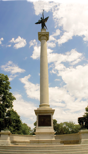 Among the sites promoted to tourists is this monument to Alton’s Elijah P. Lovejoy. | St. Louis Fed