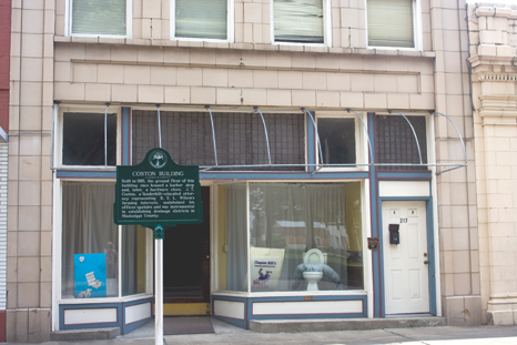 A vacant plumbing supply store downtown was donated by the landlord to the city.