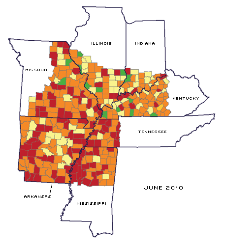 Evolution of Serious Delinquency Rate June 2010
