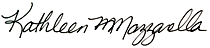 Kathleen M. Mazzarella signature