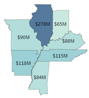 Image of the 8th district states