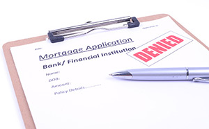 Mortgage application denied