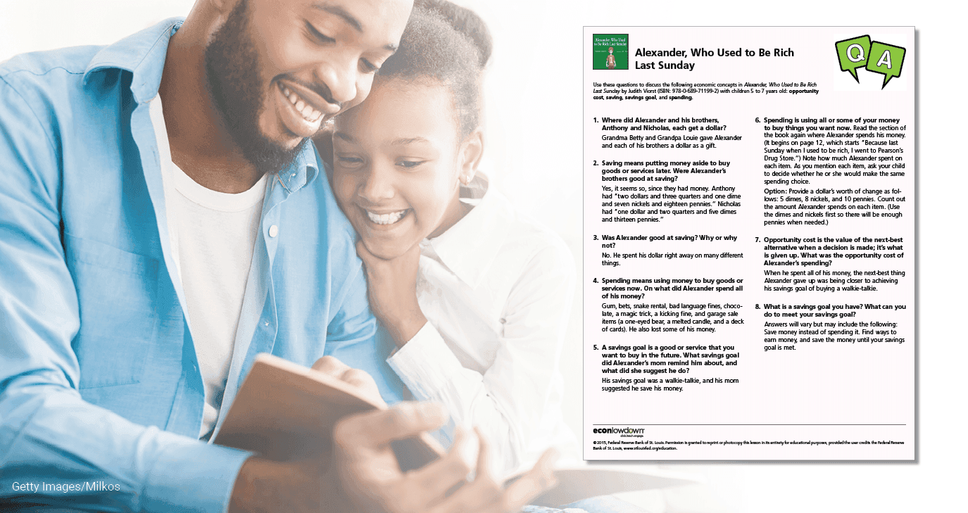 Back to school: Parent reading to young girl with Q&A guide