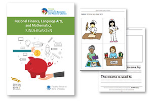 Excerpt of Personal Finance, Language Arts, and Mathematics: Kindergarten Curriculum Unit