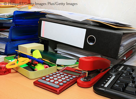 Desktop and office supplies