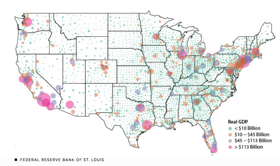 GDP by U.S. county