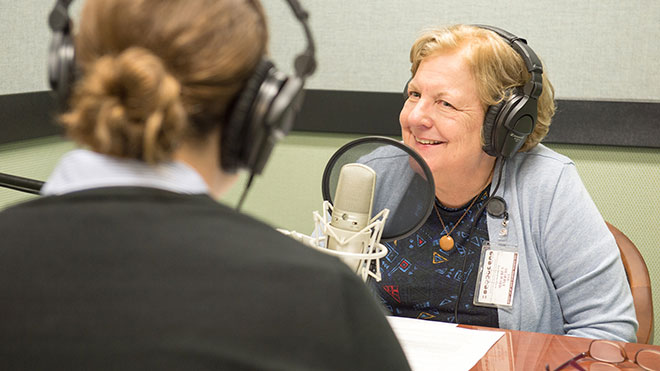 Mary Suiter is interviewed by Maria Hasenstab at the St. Louis Fed