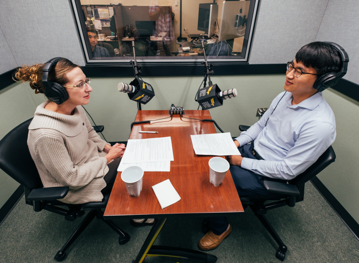 Sungki Hong in studio with Christine Smith | St. Louis Fed