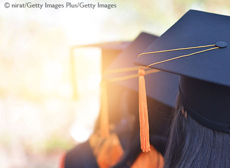 graduates in caps